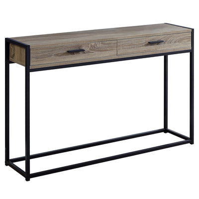 48" Black Frame Console Table