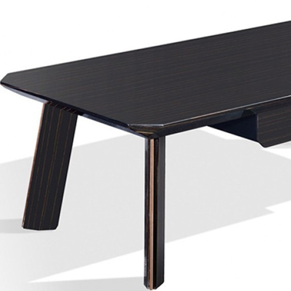 Modern Black and Rose Gold Coffee Table