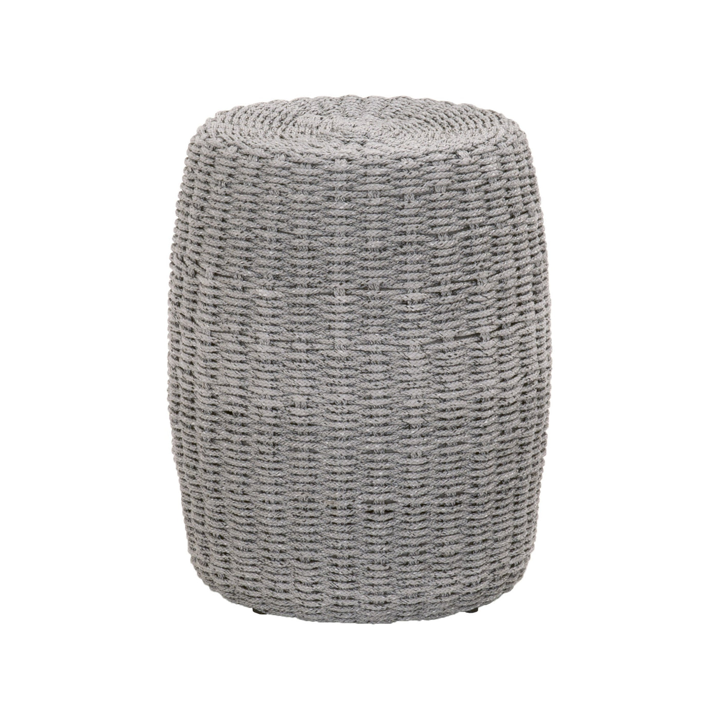 17" Gray Woven Indoor or Outdoor End Table
