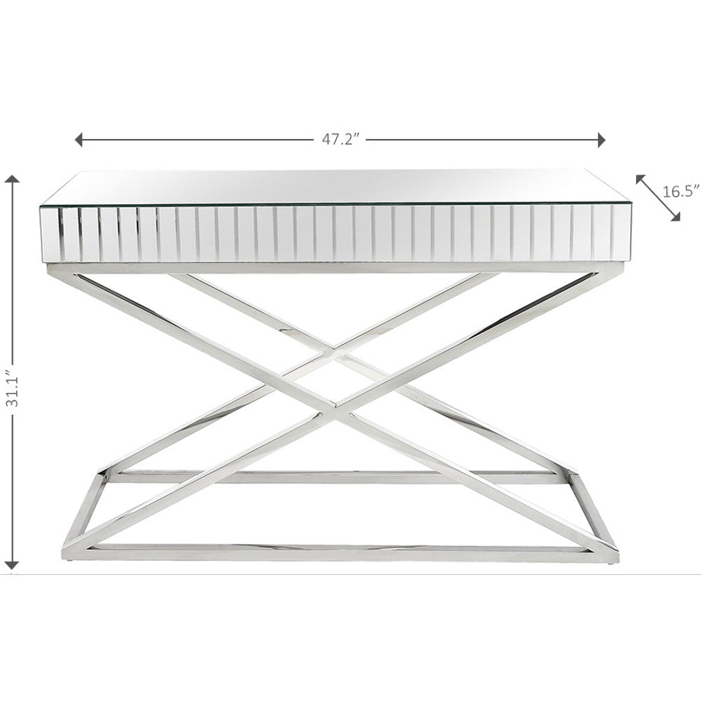 X Shaped Console Table