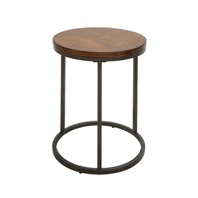 20" Black And Gray Manufactured Wood Square End Table